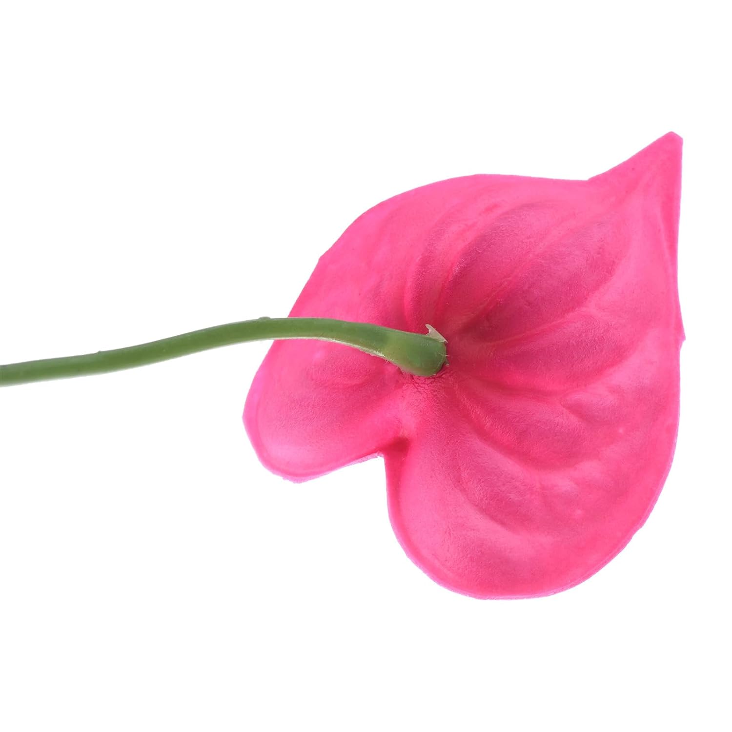 13" Artificial Anthurium Lily Flowers, 5 Pack Permanent Flower Floral Arrangements Bouquet For Home Decor Bridal Wedding Festival Party, Dark Pink