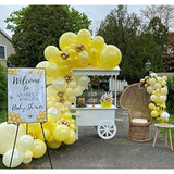 Daisy Bee Balloon Garland Kit: Yellow & Gold Party Decor (124pcs)