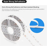 32.8FT Waterproof RGB LED Strip Lights 300 LEDs with Remote and 12V Power Supply