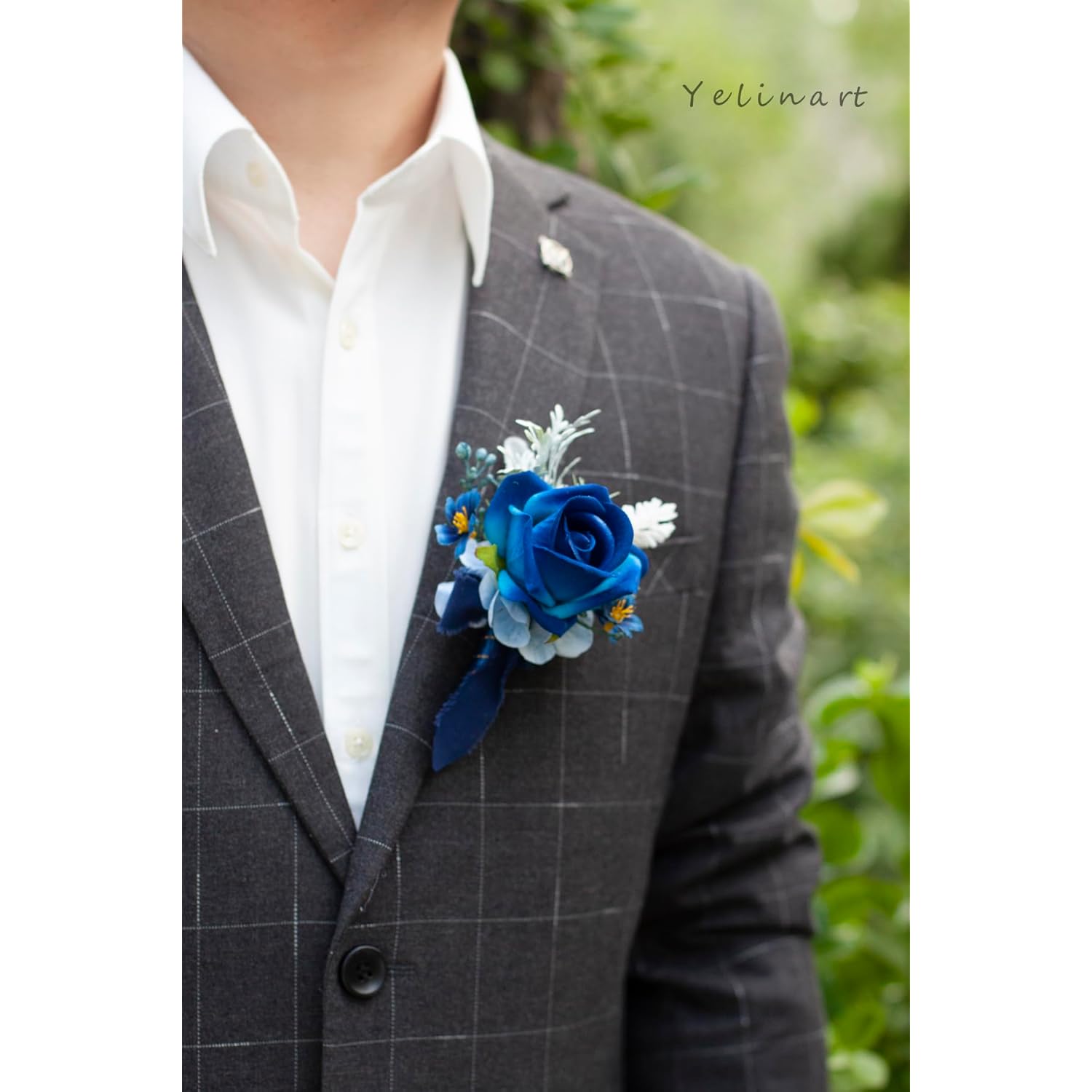 Corsage And Boutonniere Set For Wedding Prom Homecoming Men Groom Groomsmen Artificial Rose Flowers Boutonniere And Women Girl Bridesmaids Bracelet Suit Decor