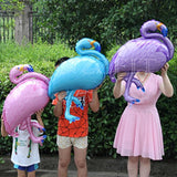 30 Inch Flamingo Balloons Animal Mylar Foil Decor Balloons For Baby Shower Bridal Shower Birthday Party Hawaiian Luau Party | Air Filling Only (Purple)