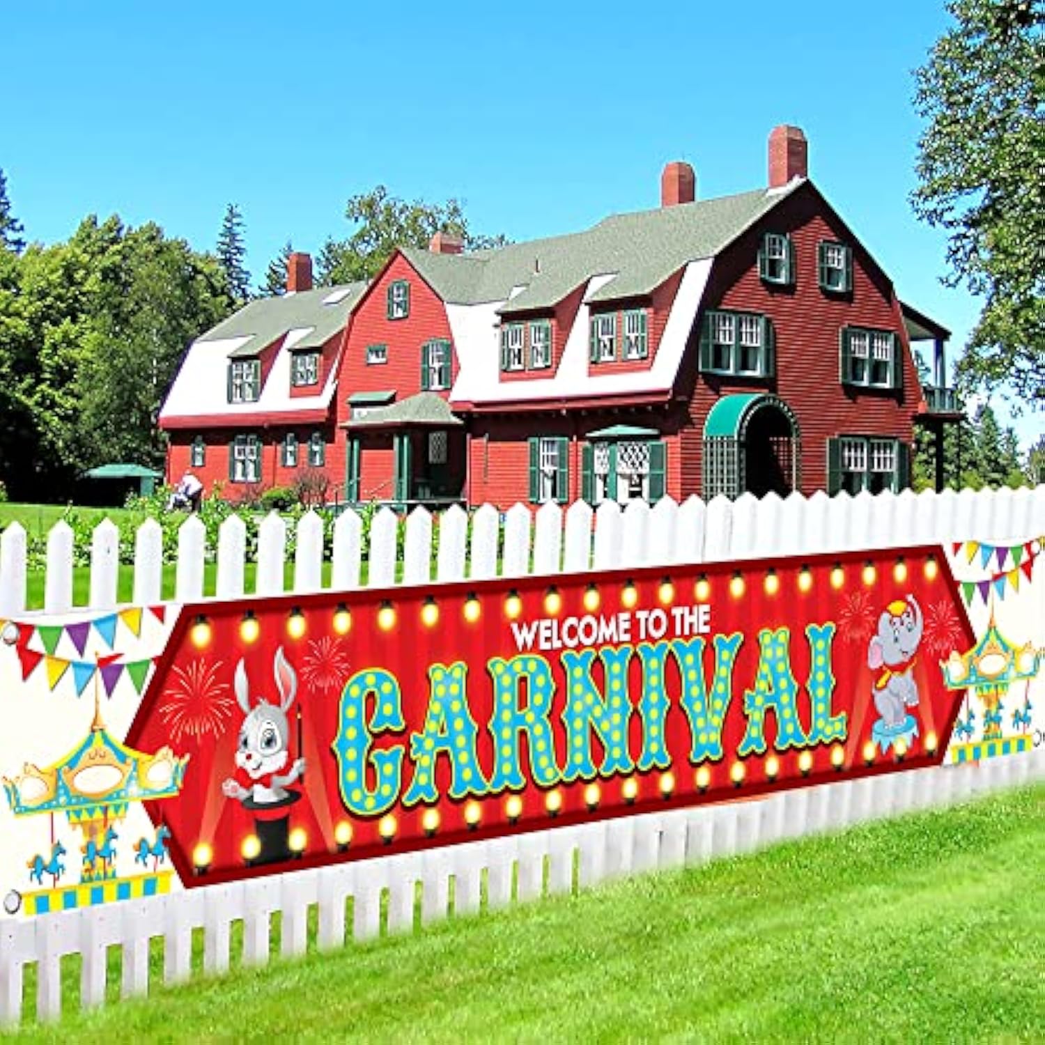 , Xtralarge Welcome To The Carnival Banner - 120X20 Inch | Carnival Theme Party Decorations | Carnival Games Decoration For Event Outdoor | Circus Party Decorations