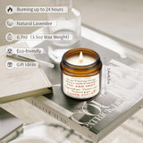 Scented Candle Valentine'S Day Gifts For Her Him Couples Natural Lavender Aromatherapy Smokeless Long Lasting Soy Wax Candle 100G3.5Oz Jar