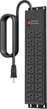 Heavy Duty 20A Power Strip 16 Outlets 4800J Surge Protector 6FT 12AWG