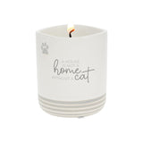 Pavilion Gift Company - Not A Home Without A Cat - 10oz Wax Reveal Secret Surprise Message Single-Wick Jasmine Scented Candle Mom Dad Pet Parent Housewarming Gift Animal Lover Rescue Present