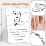 The Ring Hunt Game, Bridal Shower Games With Rings-One Sign And 30 Rings, Bridal Shower And Wedding Shower Games For Guests, Engagement Party Game, Bridal Shower Decorations-Ls1