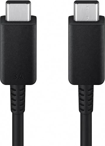 6FT USB C to USB C Fast Charging Cable 3A Black for Samsung Galaxy iPhone iPad