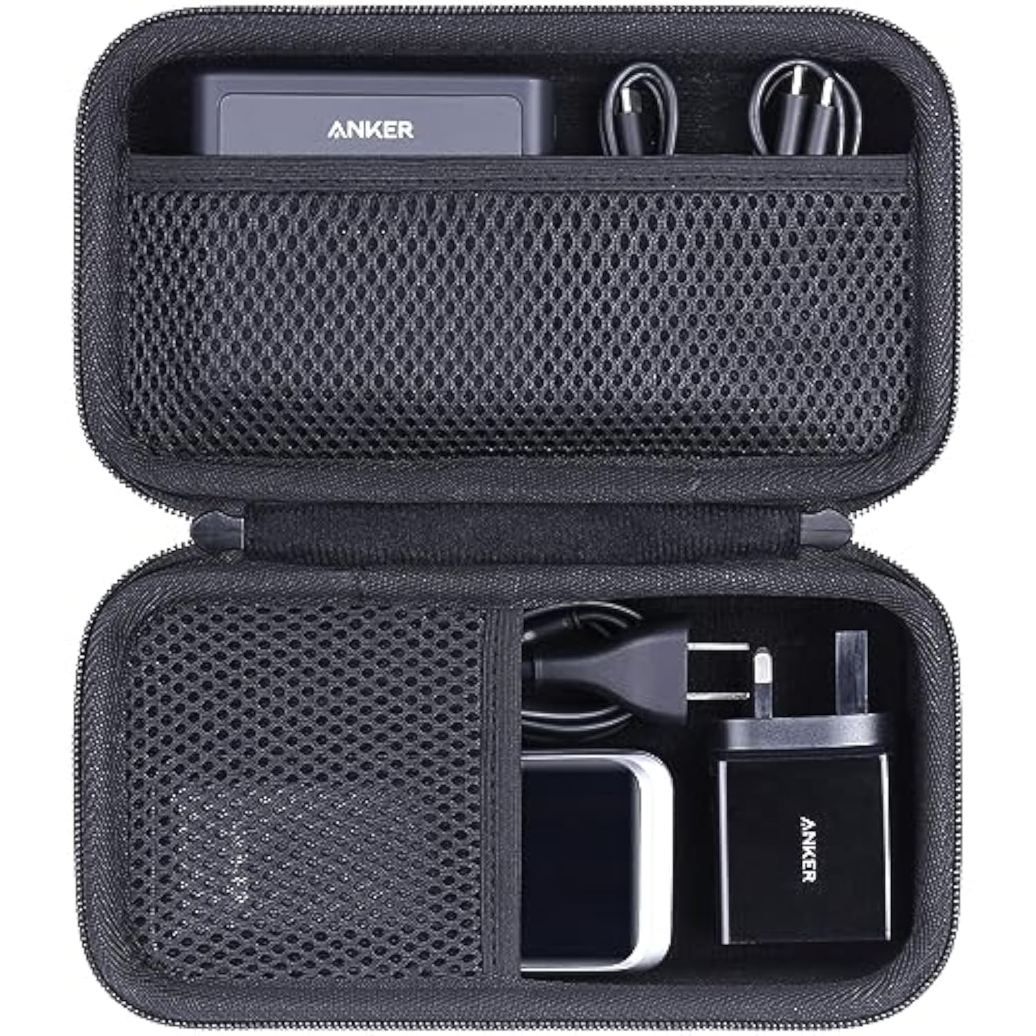 Hard Travel Case Replacement For Anker 100W Charging Base + Anker Prime 27,650Mah 250W / 20,000Mah 200W Powerbank(Case Only).