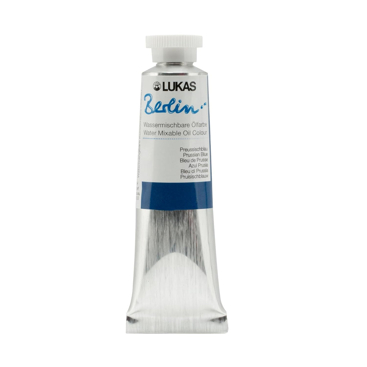 Lukas Berlin Oil 37 ml – Premium Quality Water Mixable Oil Paint – Prussian Blue