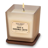 Deluxe Noble Scented Candles, Soy Candles For Home Scented, 7.05Oz, Aromatherapy Candles With Lid, Cafe & Caramel Latte