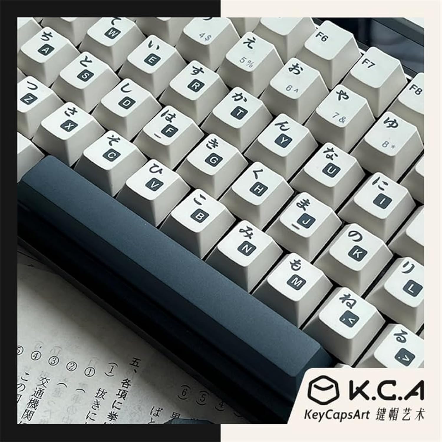 Black White Japanese Pbt Keycap Cherry Profile Dye Sublimation Mechanical Keyb