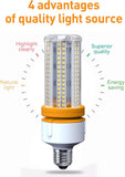 LED Corn Light Bulb 2 Pack 60W 600W Equivalent 7500 Lumens E26 Cool Daylight Indoor Outdoor High Brightness