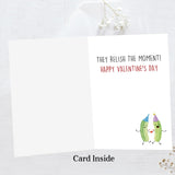 Funny Pickle Pun Valentines Day Card, Humorous Happy Valentine'S Day Card For Boyfriend Girlfriend Bestie Best Friend Son Daughter, Joke Pickle Relish The Moment Valentines Day Cards
