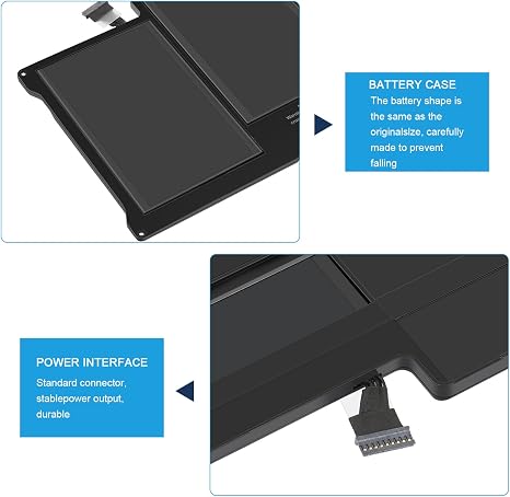 Apple MacBook Air A1405 A1496 Laptop Battery for 13 Inch A1466 A1369 Mid 2012 2013 2014 2015 2017 Late 2010 Mid 2011