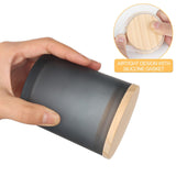Thick Candle Jars For Making Candles 16 Pcs, 7 Oz Empty Jars With Wood Lids For Candle Making, Sample Container, Frosted Gray
