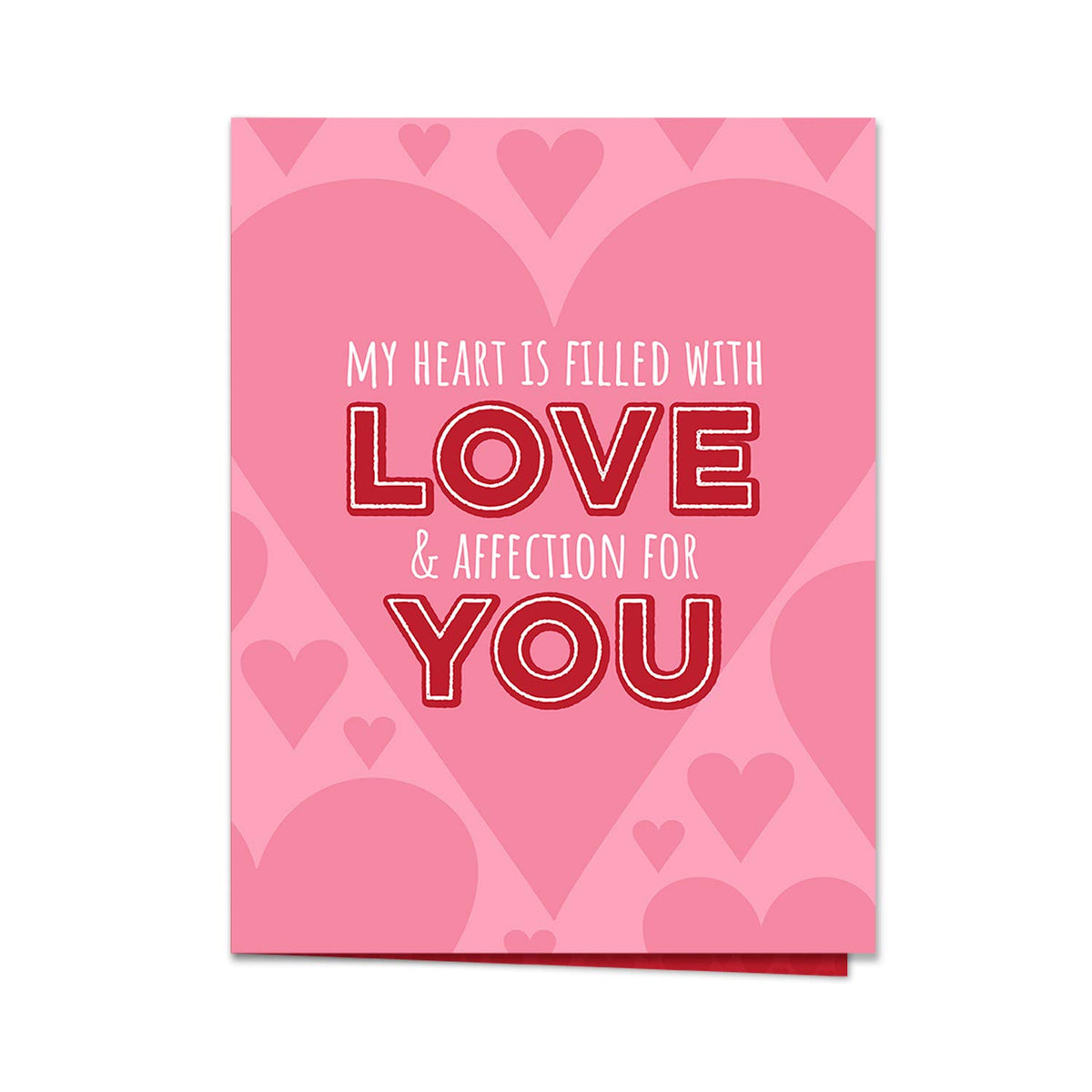 Large Valentine'S Day Greeting Card / 8.5" X 11" Large Greeting Card/Jumbo Hearts Valentine