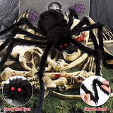 200" Halloween Decorations Spider Web Outdoor +59" Giant Spider Décor