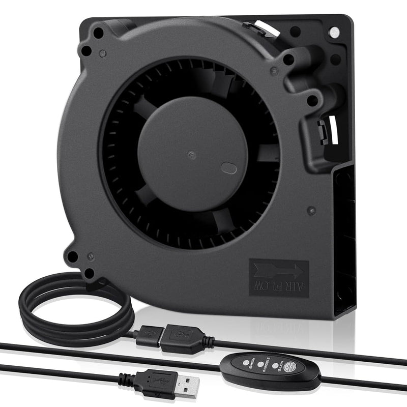 120Mm X 32Mm Usb Pc Computer Case Blower Fan 5V Big Airflow With Speed Control