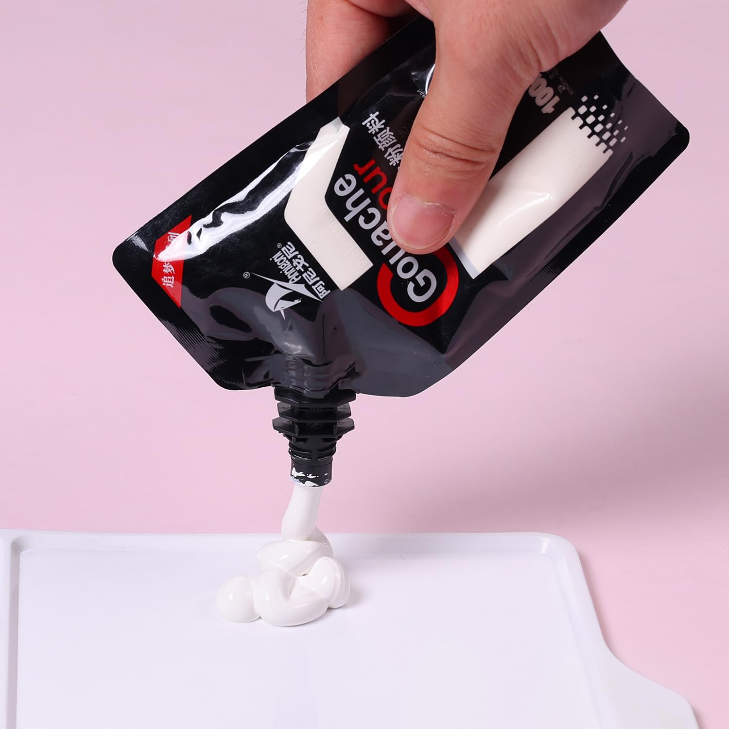 Gouache Paint, White Color 100 Ml Non-Toxic Gouache For Canvas And Paper, Gouache Opaque Watercolor Painting Perfect Art Supplies For Artists, Students, And Kids