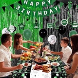 Green And Black Party Decorations For Men Women, Green Birthday Decora