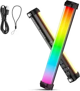 Basics 12 Inch Magnetic RGB Light Wand SL30 8W Dimmable Handheld Video Tube Light