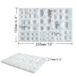 2 Pcs Gem Jewelry Casting Mold,Resin Jewelry Casting Molds For Making Earrings Jewelry Making Crafting Projects (Large)