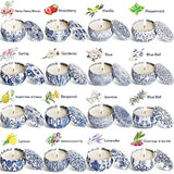 Jheng Set Of 16 Small Scented Candles Soy Wax Aromatherapy Candles 2.5 Oz Portable Tin Candles With Lid, Relaxation Gifts Basket For Mother, Women, Friends And Coworkers