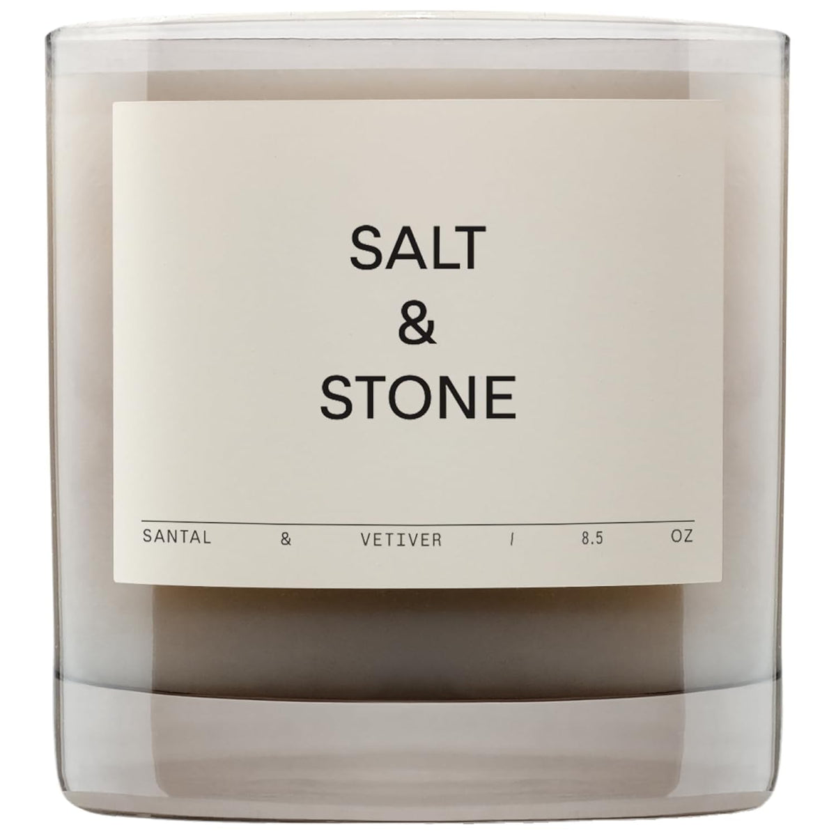 Scented Candle For Women & Men | Hand-Poured, Aromatic & Fragrant | Coconut & Soy Blend Wax | 100% Cotton Wick | Long-Lasting 50 Hour Burn Time (8.5 Oz) (Santal & Vetiver)