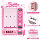 Vending Valentines Day Box And Cards For Kids Classroom School Exchange, Great Valentines Gifts Party Favors For Boys Girls (1 Diy Box, 32 Valentine Cards, 1 Teacher Card)