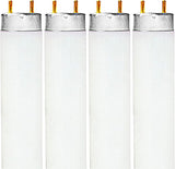 4 Pack F17T8 17W 24 Inch Fluorescent Tube Light Bulbs 3500K Natural White G13 Medium Bi Pin Base