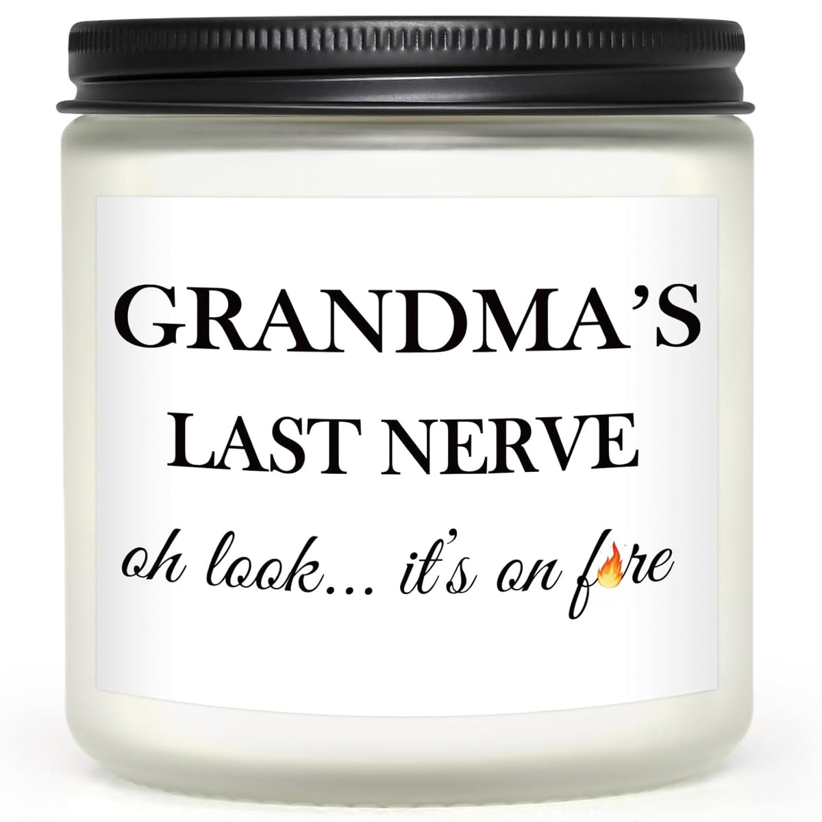 Gifts For Grandma, Grandma'S Last Nerve Lavender Soy 7 Oz Candle, Best Grandmother Gifts Ideas For Birthday Mother'S Day(White)