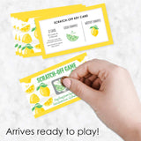 Big Dot of Happiness So Fresh - Lemon - Citrus Lemonade Party Game Scratch Off Cards - 22 Count