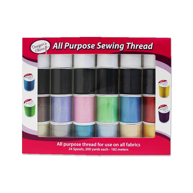 Allary 4857-Gb Designers Choice All Purpose Polyester Sewing Thread Spools 200