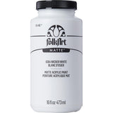 FolkArt Matte Acrylic Paint in Assorted Colors, 16 oz, Wicker White 16 Fl Oz