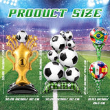 4 Pcs Soccer Balloons Party Decorations
