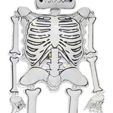 2Pcs 62.2" Jumbo Skeleton Skull Foil Balloons - Spooky Halloween Party Decorations