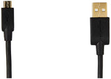 USB A to Micro USB Charging Cable 6FT 480Mbps Data Transfer Gold Plated Fast Charger Cord for Android Phones Tablets Black