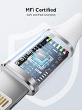 Apple MFi Certified iPhone Charger 6FT USB to Lightning Cable Fast Charging Braided Cord for iPhone iPad AirPods