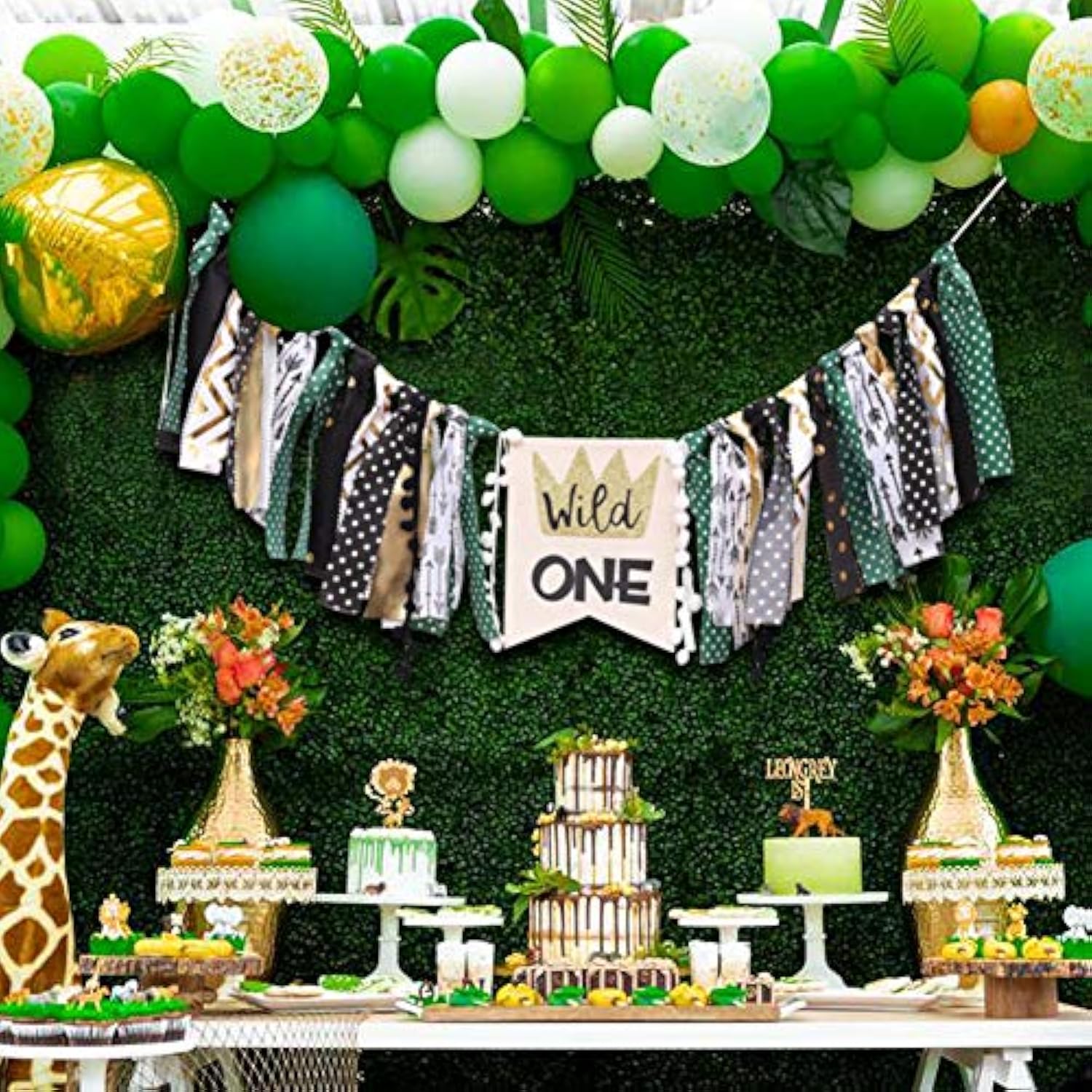 Wild One 1St Birthday Banner - High Chair, Wild Side Decor, Inspired Creatures, Photo Props