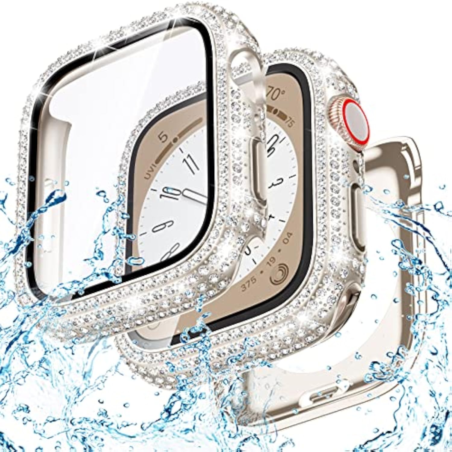 Waterproof Case for Apple Watch Screen Protector 40mm Series 6/5/4/SE - 2 in 1 Rugged Band