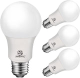 4 Pack A19 LED Light Bulbs 40W Equivalent 5000K Daylight 450 Lumens E26 Non Dimmable ETL Listed
