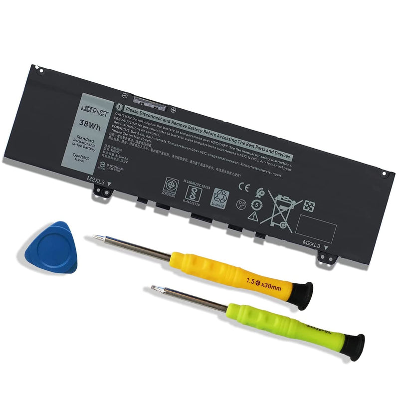 F62G0 38Wh 39Dy5 Laptop Battery Replacement For Dell Inspiron 13 7000 7370 737