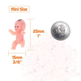 100Pcs Tiny Plastic Mini Babies For Baby Shower Games And Ice Cubes (1 Inch)