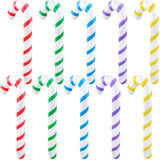 10 Pack 36 Inch Christmas Inflatable Candy Canes Xmas Candy Canes Balloons Inflatable Candy Cane Stick For Christmas Yar