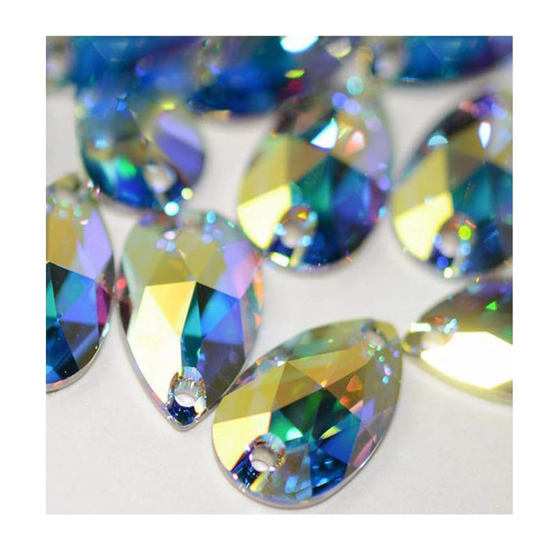 Teardrop Crystal Ab Sew On Rhinestones Flatback Rhinestones For Clothes Crafts