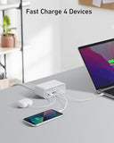 7-in-1 USB-C Charging Station Power Strip with 65W Max Fast Charging