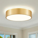 11.8 Inch Gold LED Ceiling Light 5CCT Dimmable Flush Mount Fixture