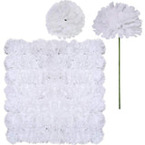 100 Pack Artificial Carnation Flowers Picks Bulk White Carnations Stems Silk Carnation Flower Heads With Wired Stems 3.5" X 7.9" (Wxh) Floral Arrangement Diy Wreaths