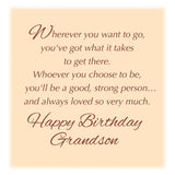 - Grandson Birthday Card - New - Made In Chicago - Large Card Opens To 10" X 7.75" - Packaged In Extra Sturdy Mailer - You Are Loved Grandson! - 70269