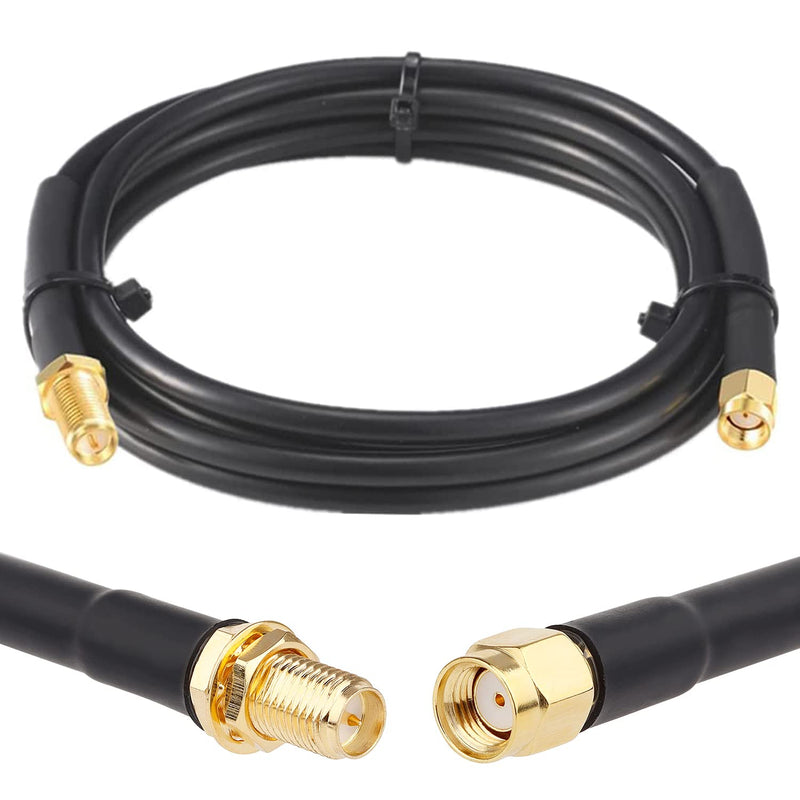 Rp-Sma Male To Rp-Sma Female Cable 6Ft, Low Loss Rg58 Rp-Sma Cable Wifi Antenn